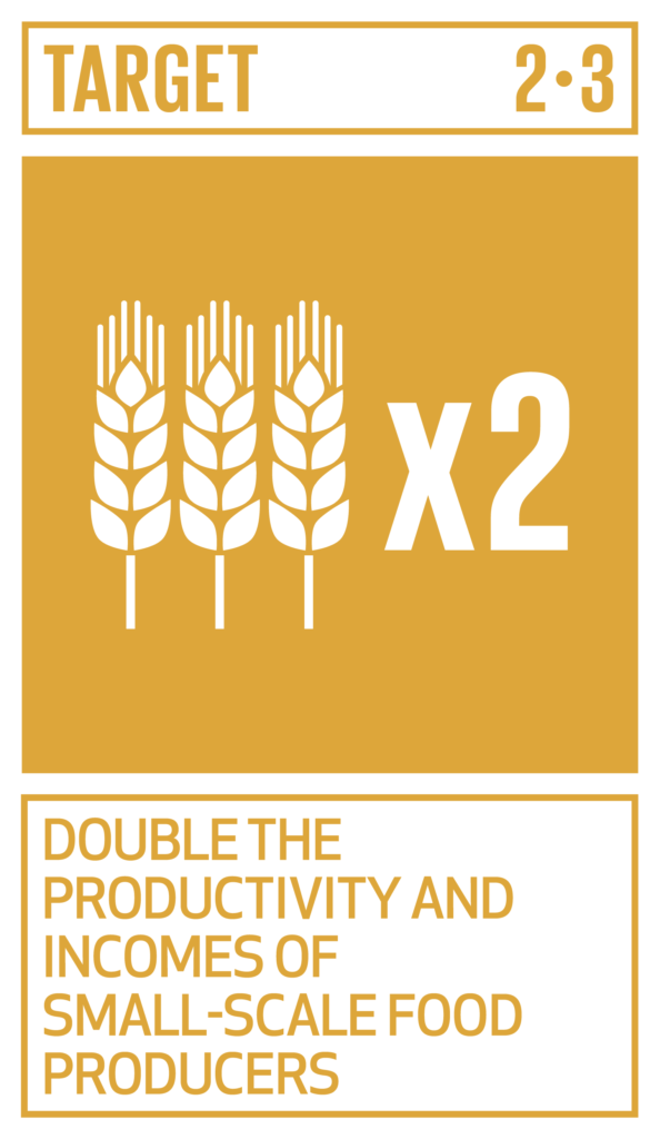 SDGs ゴール2　飢餓をゼロに　ターゲット2.3